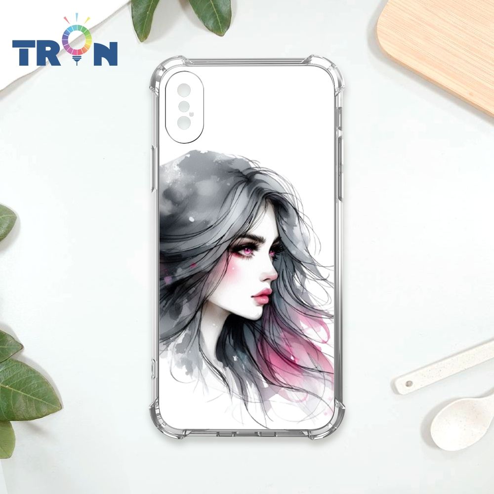  TRON IPhone X/XS 不愛笑的女孩 四角防摔殼 手機殼