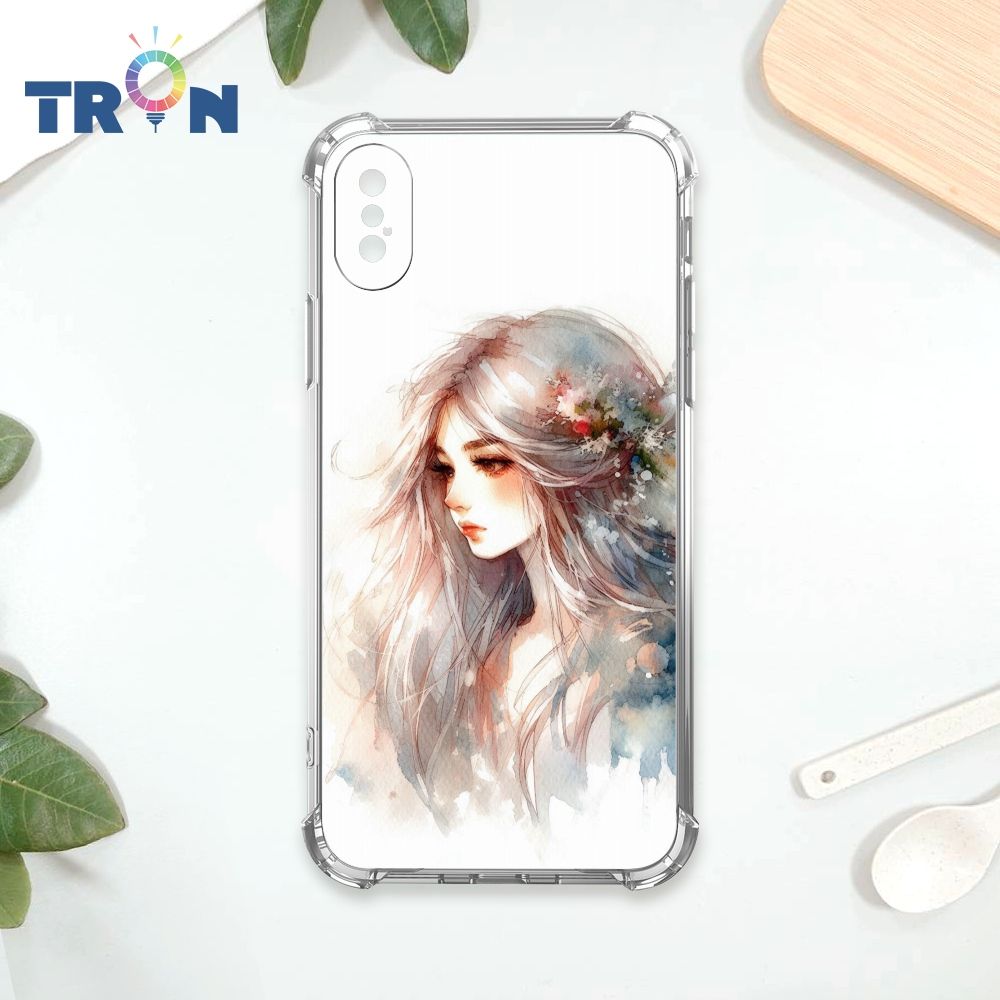  TRON IPhone X/XS 不愛笑的女孩 四角防摔殼 手機殼