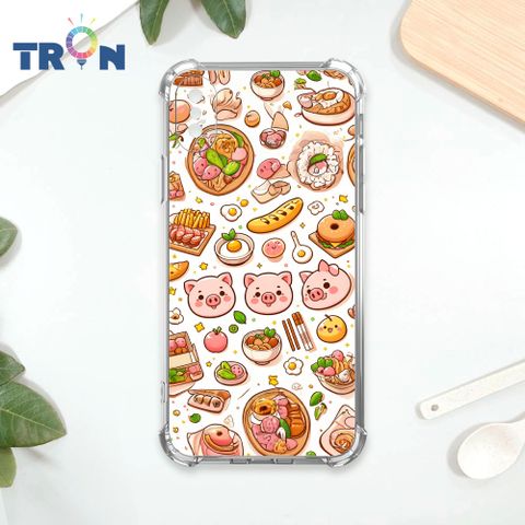 TRON IPhone X/XS 小豬與食物系列 四角防摔殼 手機殼