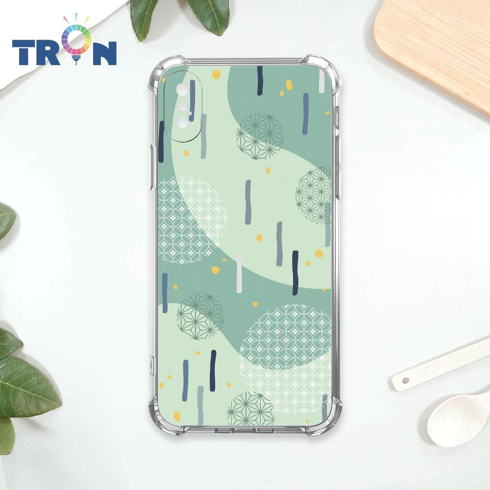  TRON IPhone X/XS 日系和風圓點落雨系列 四角防摔殼 手機殼