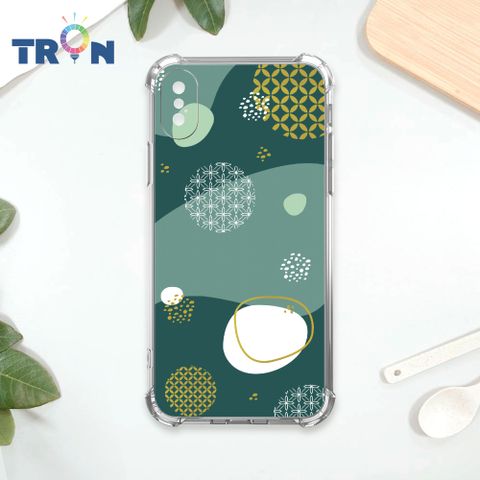 TRON IPhone X/XS 日系和風圓點銅錢招財系列 四角防摔殼 手機殼