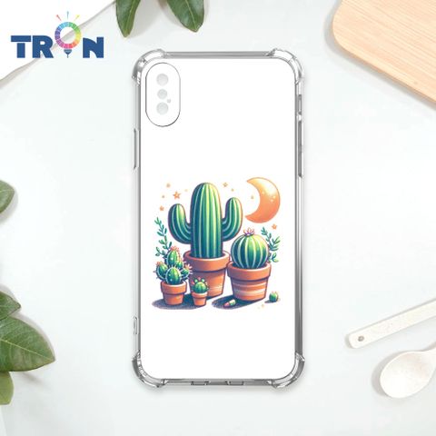 TRON IPhone X/XS 月亮仙人掌集合 四角防摔殼 手機殼