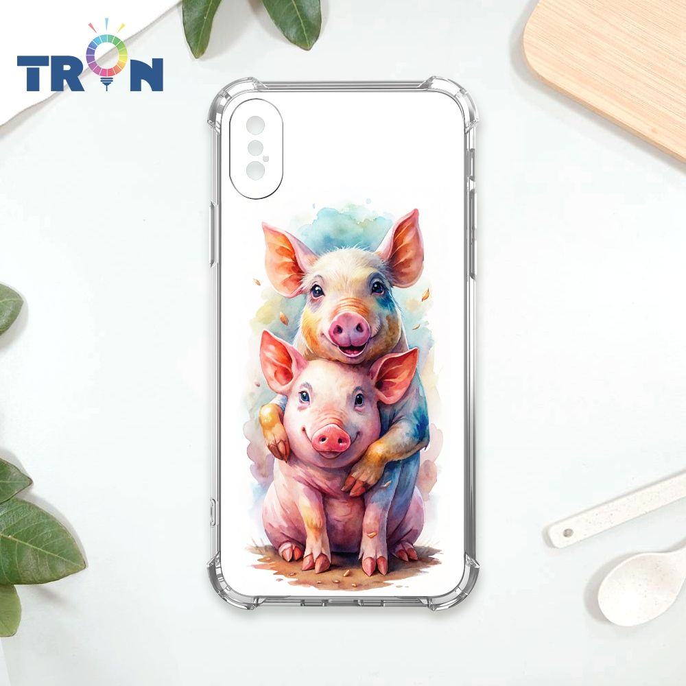  TRON IPhone X/XS 大小動物們-2 四角防摔殼 手機殼