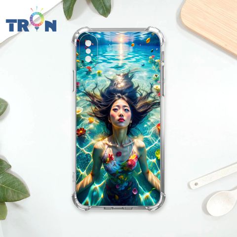 TRON IPhone X/XS 花海中游泳的少女 四角防摔殼 手機殼