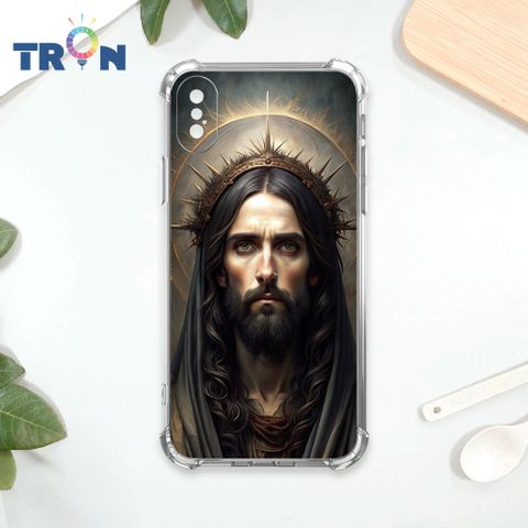 TRON IPhone X/XS 暗黑版基督 四角防摔殼 手機殼