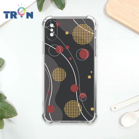 TRON IPhone X/XS 日系和風圓點律動系列 四角防摔殼 手機殼