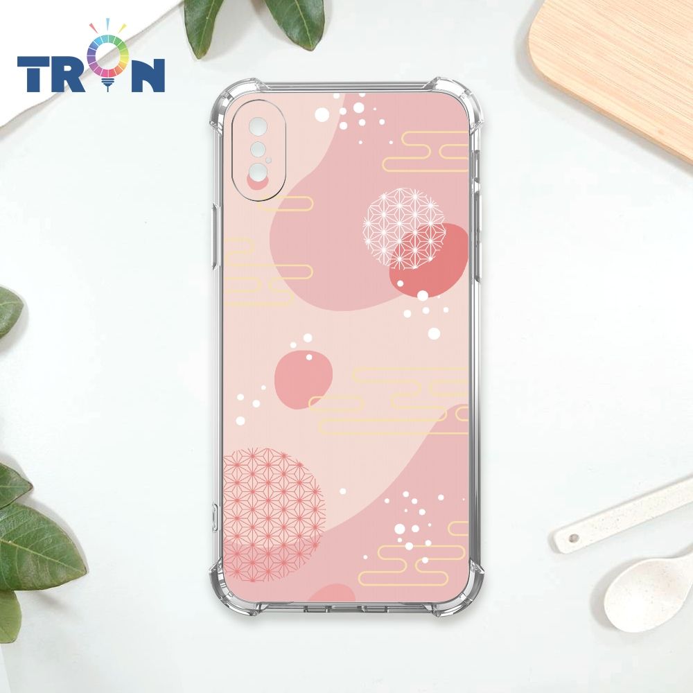  TRON IPhone X/XS 日系和風圓點流雲系列 四角防摔殼 手機殼