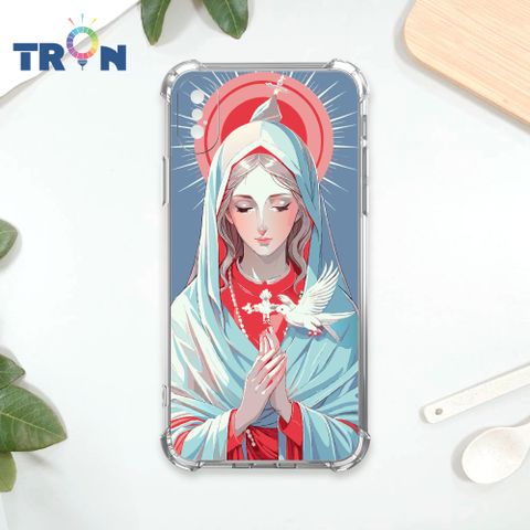 TRON IPhone X/XS 聖母水彩 四角防摔殼 手機殼