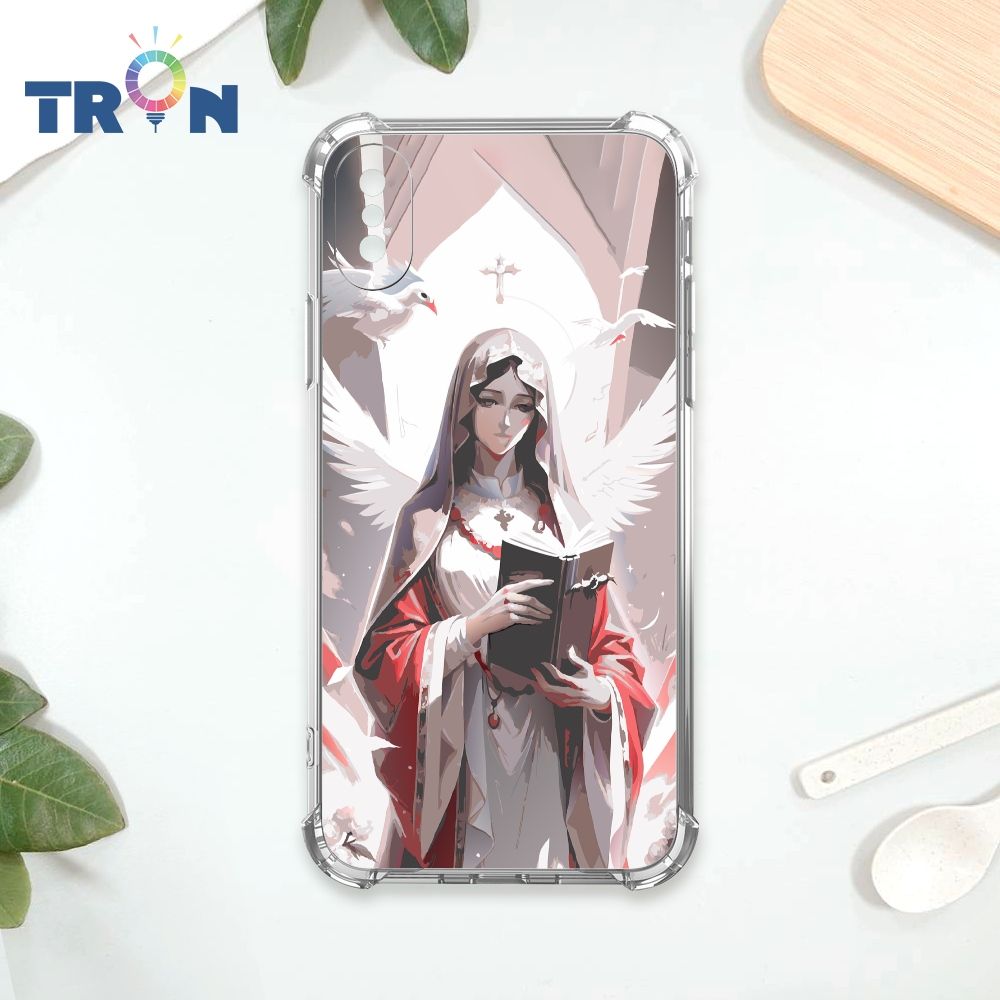  TRON IPhone X/XS 聖母水彩 四角防摔殼 手機殼