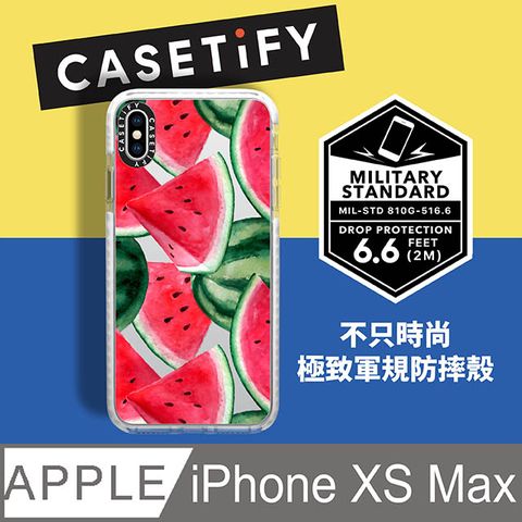 Casetify iPhone XS Max 耐衝擊保護殼-西瓜饗宴
