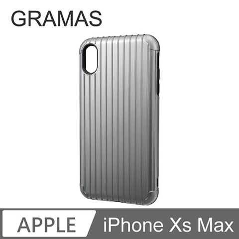 Gramas 日本東京 iPhone Xs Max 軍規防摔經典手機殼- Rib (灰)