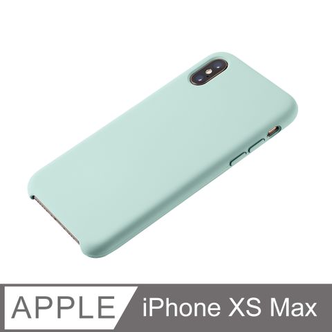 【經典液態殼l莊園系列】iPhone Xs Max 手機殼 iXs Max 保護殼 矽膠殼 軟殼 (薄荷綠)