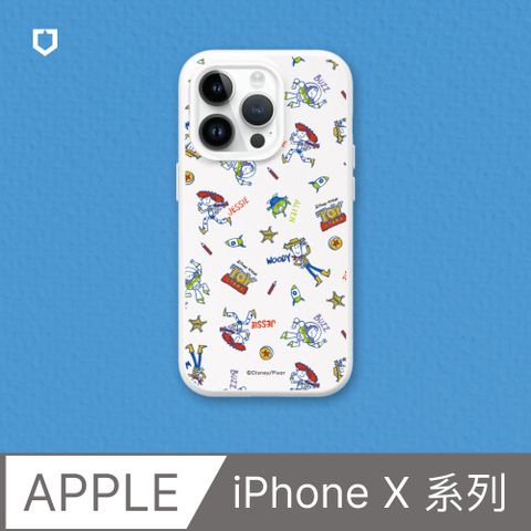 RHINOSHIELD 犀牛盾 iPhone X系列SolidSuit防摔背蓋手機殼玩具總動員系列-鉛筆畫的玩具總動員(多色可選)