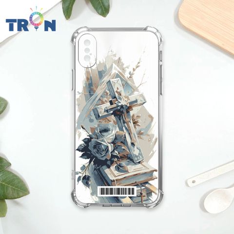 TRON IPhone XS Max 十字架水彩  載具 四角防摔殼 手機殼