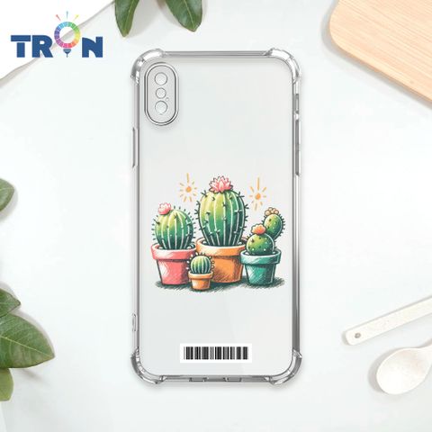 TRON IPhone XS Max 小花太陽仙人掌  載具 四角防摔殼 手機殼