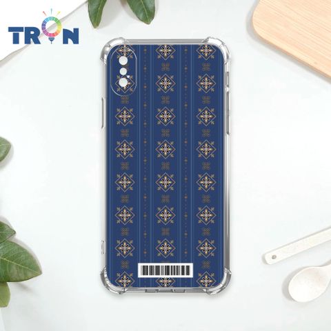 TRON IPhone XS Max 幾何復古花磚E款  載具 四角防摔殼 手機殼