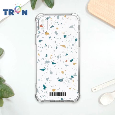 TRON IPhone XS Max 彩色幾何小磨石子A款  載具 四角防摔殼 手機殼