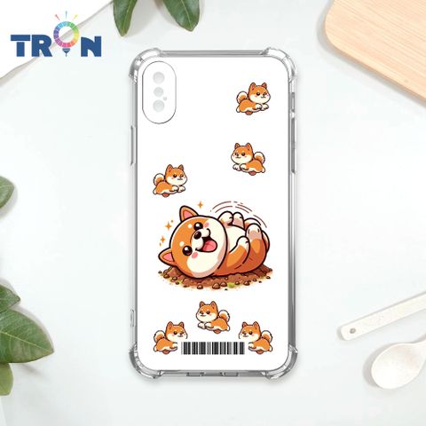 TRON IPhone XS Max 柴犬翻滾  載具 四角防摔殼 手機殼