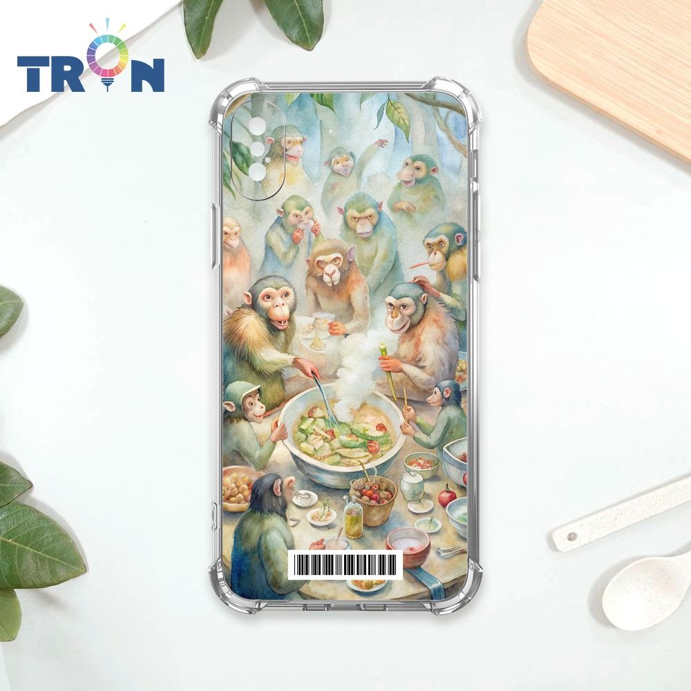  TRON IPhone XS Max 猴子吃火鍋  載具 四角防摔殼 手機殼