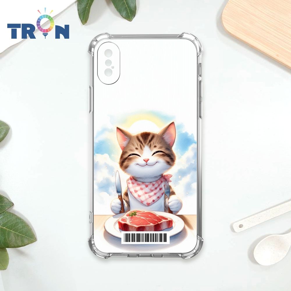  TRON IPhone XS Max 貓咪美食評鑑家  載具 四角防摔殼 手機殼