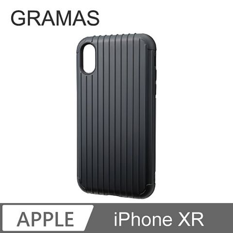 Gramas 日本東京 抗衝擊行李箱iPhone XR 經典手機殼 - Rib (黑）