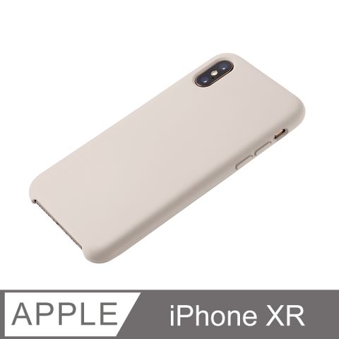 【經典液態殼l莊園系列】iPhone XR 手機殼 iXR 保護殼 矽膠殼 軟殼 (岩石灰)