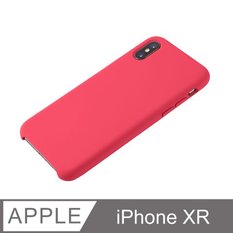 【經典液態殼l春櫻系列】iPhone XR 手機殼 iXR 保護殼 矽膠殼 軟殼 (山茶)