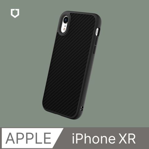 RHINOSHIELD 犀牛盾 iPhone XR (6.1吋) SolidSuit 防摔背蓋手機保護殼-碳纖維紋路