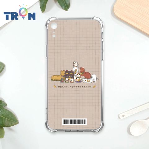 TRON IPhone XR 俄羅斯方塊招財貓全家福  載具 四角防摔殼 手機殼