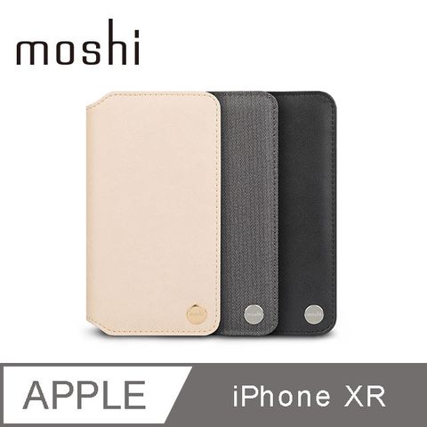 Moshi Overture for iPhone XR 側開卡夾型保護套
