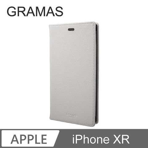 Gramas iPhone XR 職匠工藝 掀蓋式皮套 - EURO (灰)