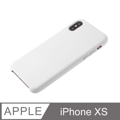 【經典液態殼 I 春櫻系列】iPhone Xs 手機殼 iXs 保護殼 矽膠殼 軟殼 (白色)