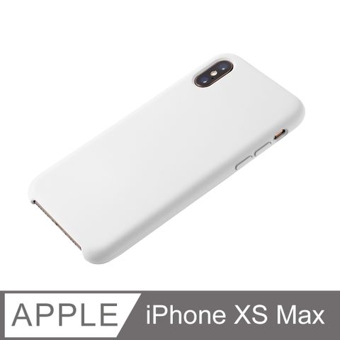 【經典液態殼l春櫻系列】iPhone Xs Max 手機殼 iXs Max 保護殼 矽膠殼 軟殼 (白色)