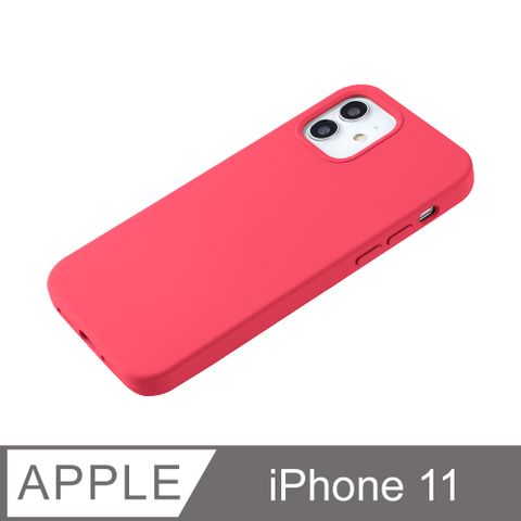 【經典液態殼I春櫻系列】iPhone 11 手機殼 i11 保護殼 矽膠殼 軟殼 (山茶)