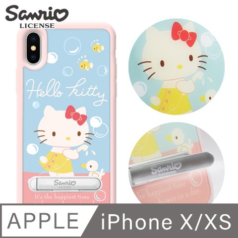 Sanrio 三麗鷗 三麗鷗 iPhone XS / X 5.8吋減震立架手機殼-小鴨凱蒂