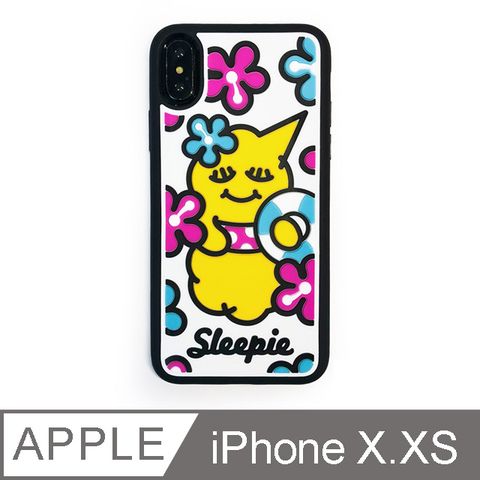 【Candies】睡眠寶寶方型手機殼(夏日黃) - iPhone X.XS