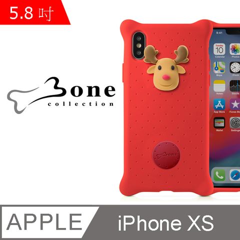 Bone / iPhone XS 手機殼 四角防撞 泡泡保護套 - 麋鹿先生 _ 原創手機配件