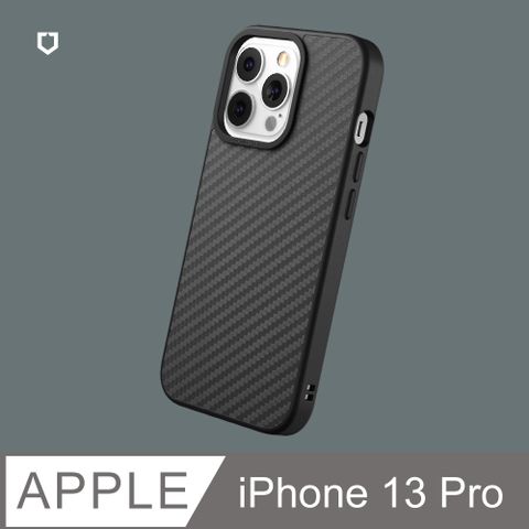 【犀牛盾】iPhone 13 Pro (6.1吋) SolidSuit 防摔背蓋手機保護殼-碳纖維紋路