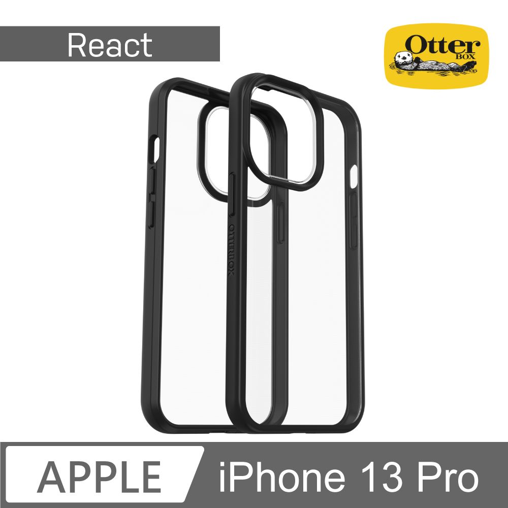 OTTERBOX  iPhone 13 Pro React輕透防摔殼-黑