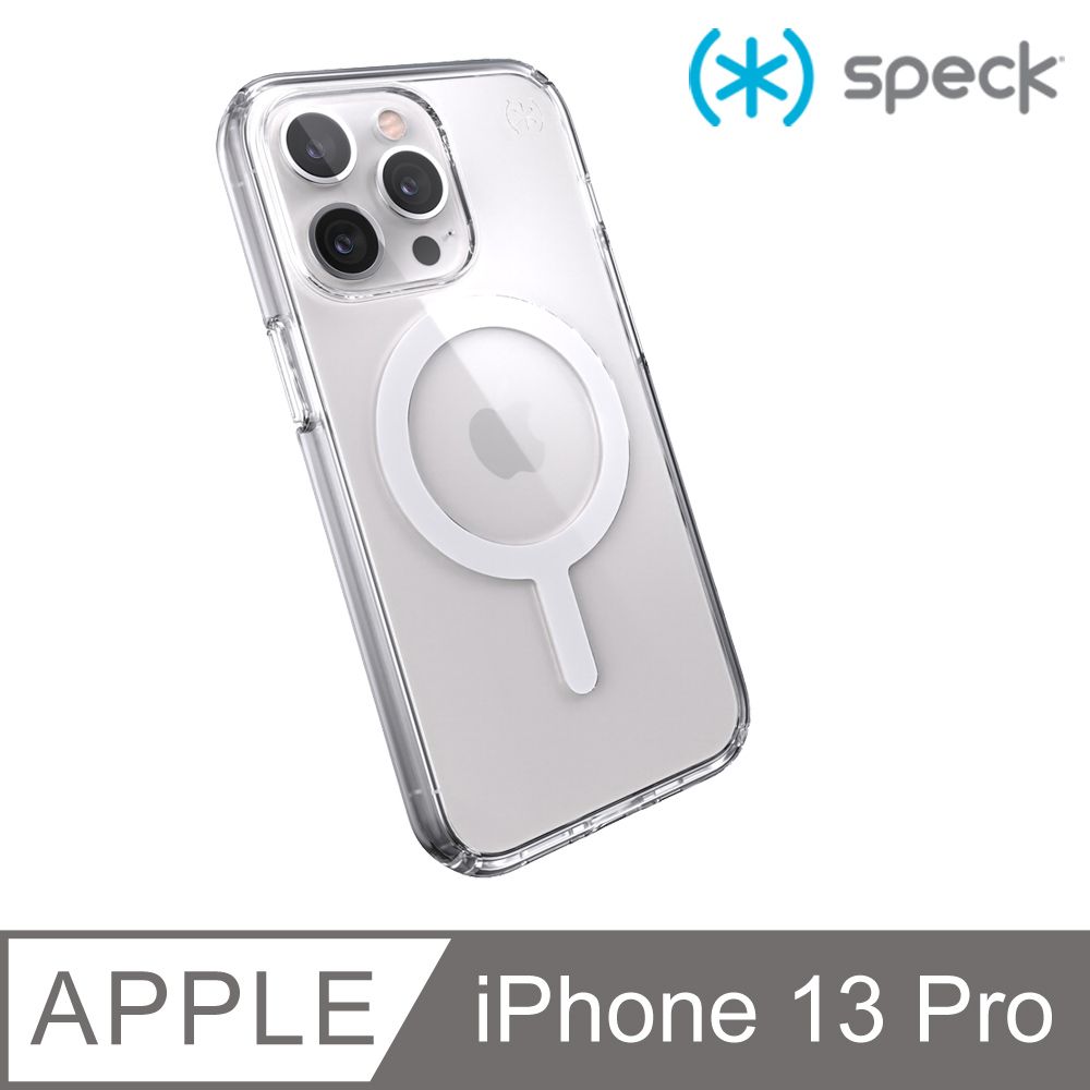 Speck  iPhone 13 Pro (6.1吋) Presidio Perfect-Clear MagSafe相容透明抗菌防摔殼