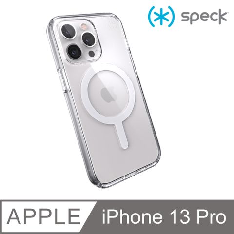 Speck iPhone 13 Pro (6.1吋) Presidio Perfect-Clear MagSafe相容透明抗菌防摔殼