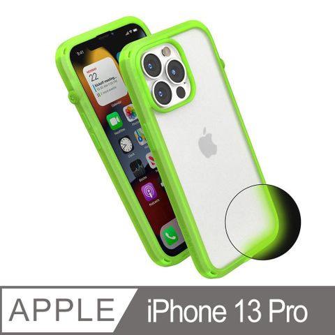 CATALYST iPhone13 Pro (6.1吋) 防摔耐衝擊保護殼●螢光綠專利音量切換旋轉鈕獲2016年美國消費性電子展創新獎
