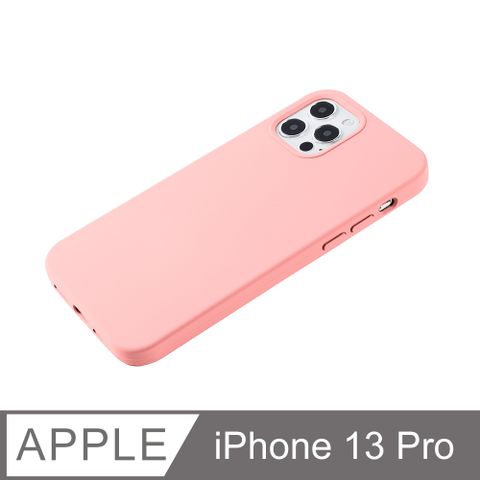 【經典液態殼l春櫻系列】iPhone 13 Pro 手機殼 i13 Pro 保護殼 矽膠殼 軟殼 (橡皮粉)