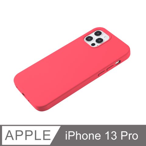 【經典液態殼l春櫻系列】iPhone 13 Pro 手機殼 i13 Pro 保護殼 矽膠殼 軟殼 (山茶)