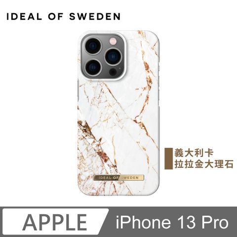 iDeal Of Sweden iPhone 13 Pro 北歐時尚瑞典流行手機殼-義大利卡拉拉金大理石