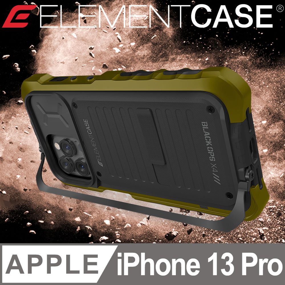 Element Case 美國  Black Ops iPhone 13 Pro 黑色行動頂級軍規防摔殼 - 軍綠色