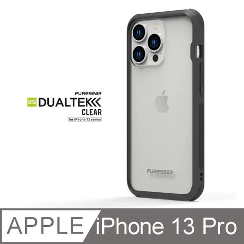 PureGear 普格爾 DUALTEK坦克透明保護殼 iPhone 13 Pro 時尚黑