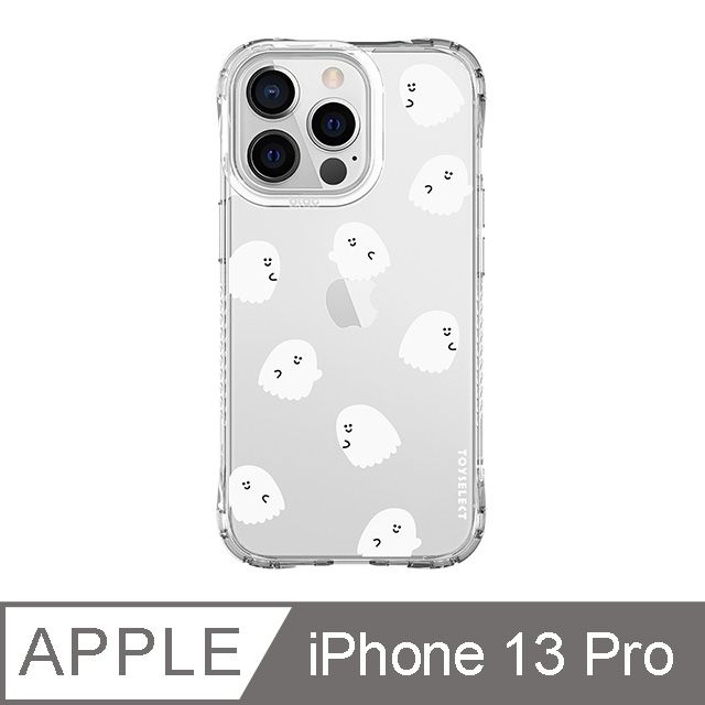 TOYSELECT 拓伊生活 iPhone 13 Pro 6.1吋 Smilie笑臉小白鬼系列抗黃防摔iPhone手機殼 小白鬼亂花