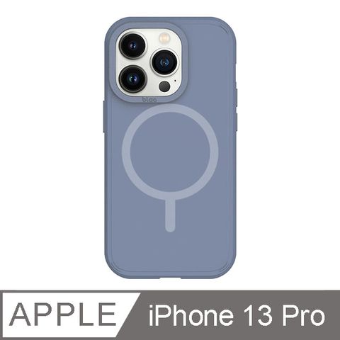 TOYSELECT 拓伊生活 iPhone 13 Pro 6.1吋 BLAC Canyon峽谷強悍 MagSafe iPhone手機殼 霧藍紫