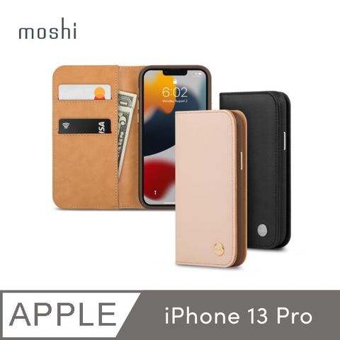 Moshi 摩仕 iPhone 13 Pro Overture 磁吸可拆式卡夾型皮套